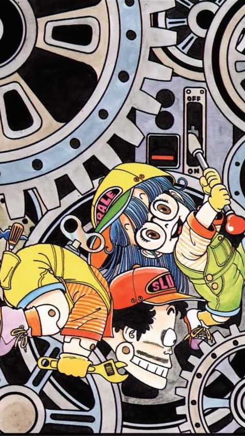 dr.スランプ 壁紙】Dr.スランプ アラレちゃん セル画2枚+背景 2枚組